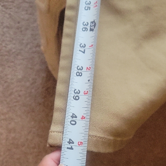 St. John's Bay Woman Straight Jean Tan Sz12 New Mid Rise - Picture 10 of 11